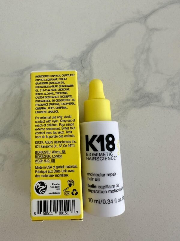 K18 Molecular Repair Hair Oil, Weightless Oil for Stronger, Healthier Hair, Suitable For All Hair Types - Image 3